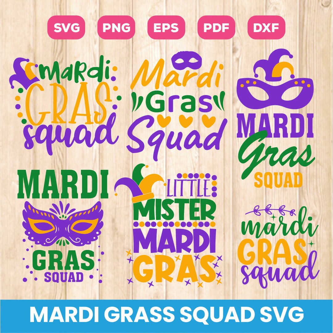 mardi gras squad shirts