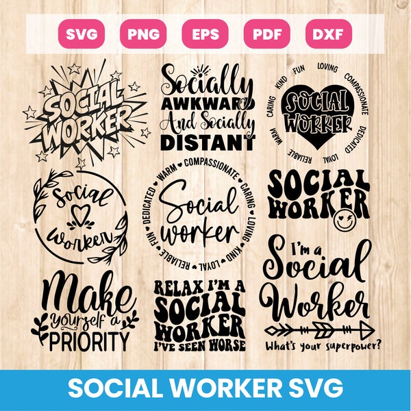 Social Worker Svg, Social Worker Png Bundle, Social Worker Shirt Svg, Social Services Svg, Social Work Svg, Social Work Gift Svg, Cricut