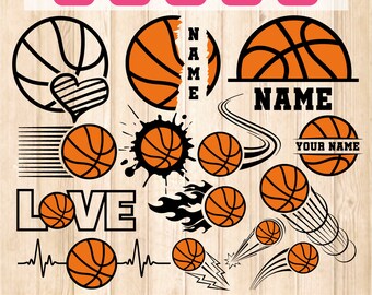 Basketball Svg Bundle, Basketball Coach Svg, Basketball Team Svg, Basketball Silhouette, Basketball Svg, Svg File for Cricut, Cutfile, Dxf