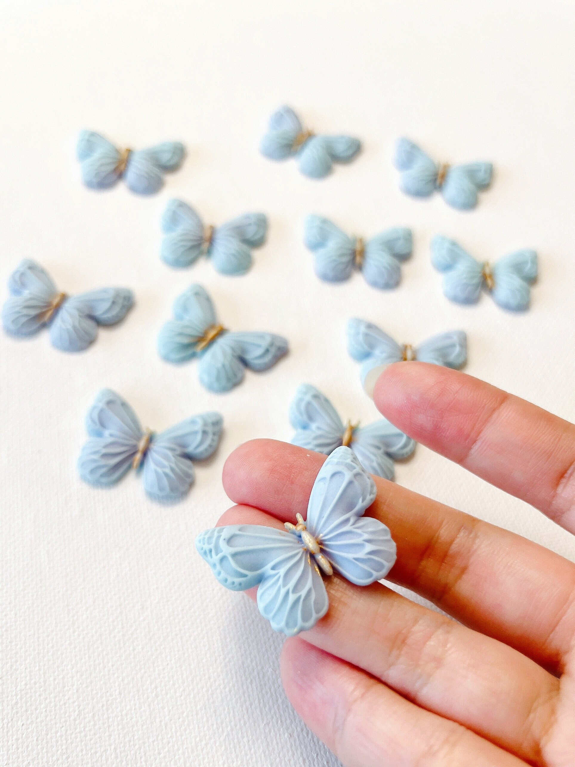 Butterfly Cupcake Toppers Fondant Edible cake decoration | Butterfly Cake Toppers | Girl Birthday Cake Decoration | edible cupcake toppers
