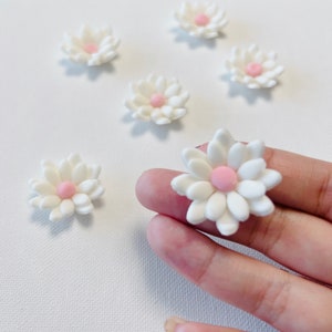 Flower Cupcake Toppers Fondant Cake decoration | Daisy Cake Toppers | Flower Cake Decoration | Baby shower cupcake toppers