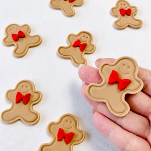 Gingerbread man Cupcake Toppers edible Cake decoration | Christmas Cake Toppers | Simple Christmas Cake Decoration