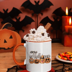 Happy Halloween Polar Bear Pumpkin Indian' Travel Mug