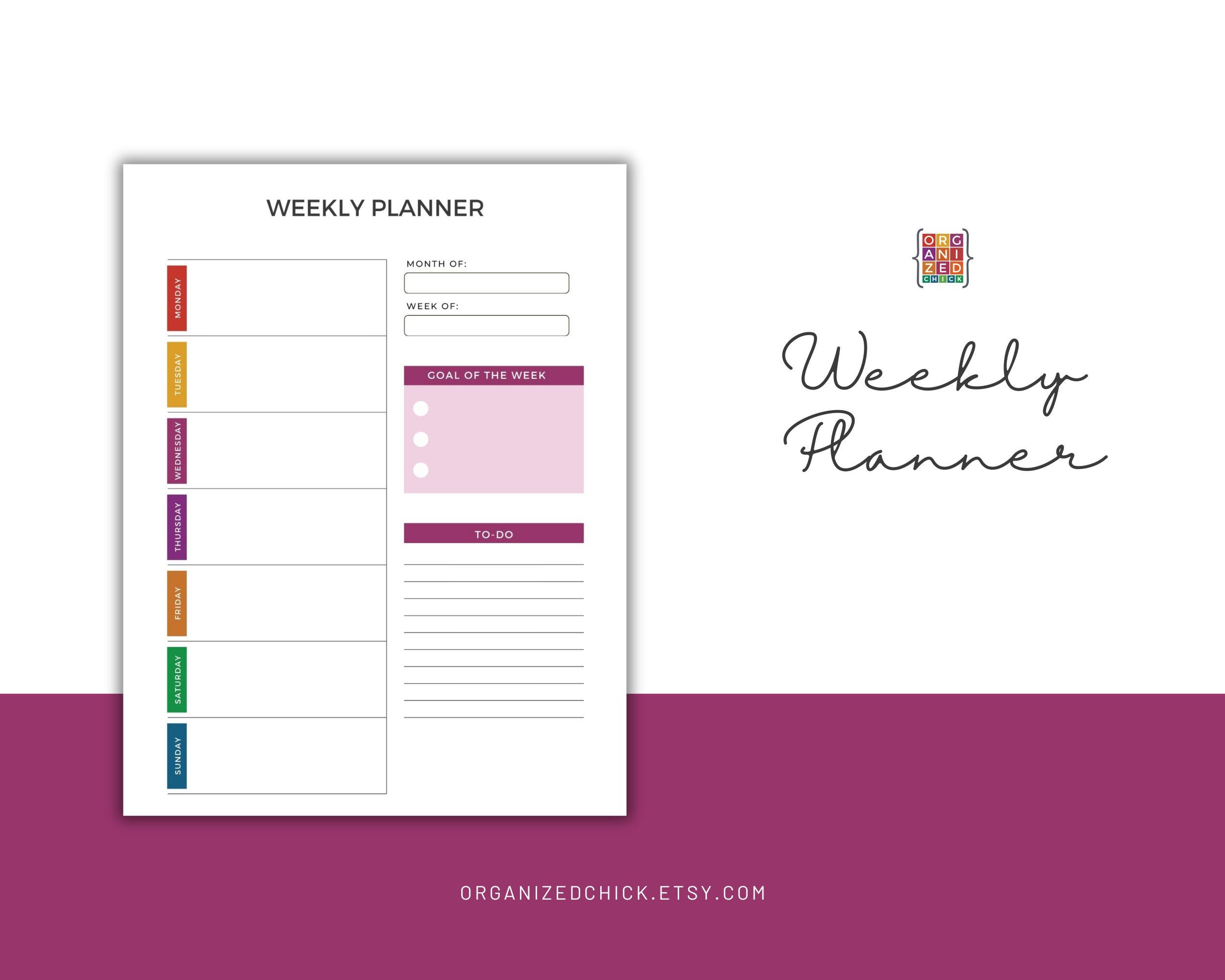 Printable Student Planner Bundle Homework Tracker Monthly Planner ...