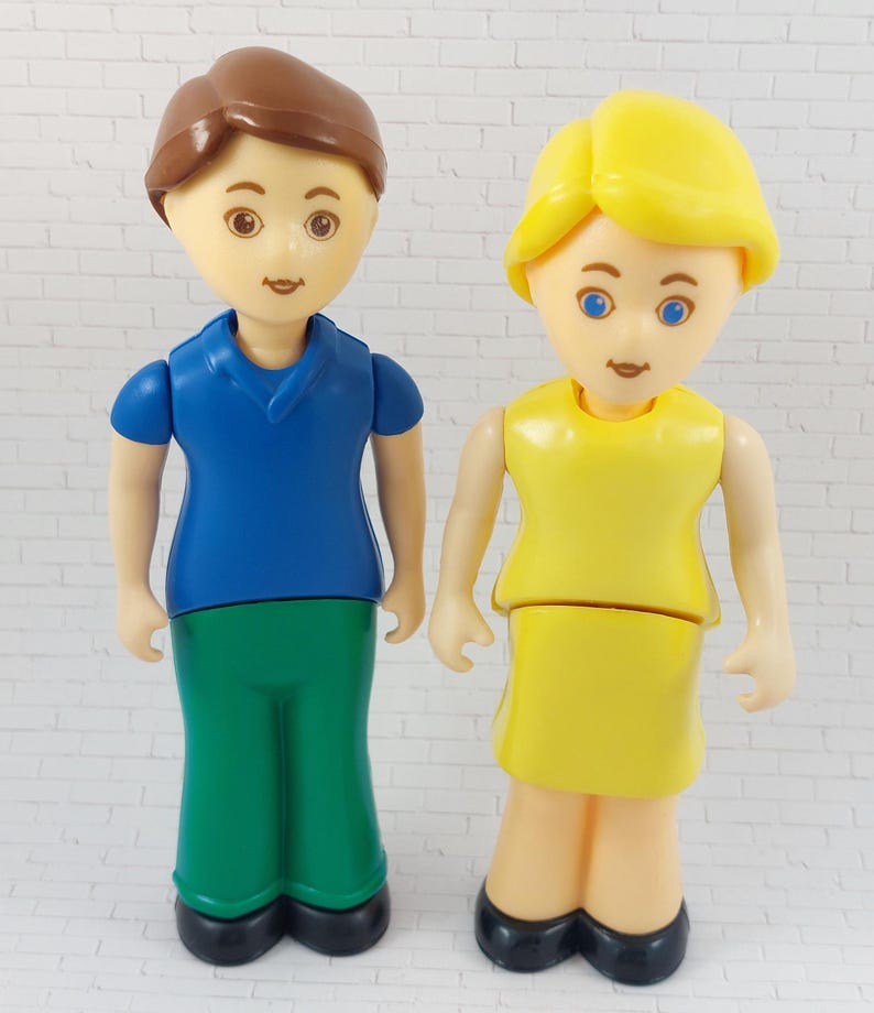 Little Tikes Dollhouse Family Setmomdadbabycar Seatvintage Toys