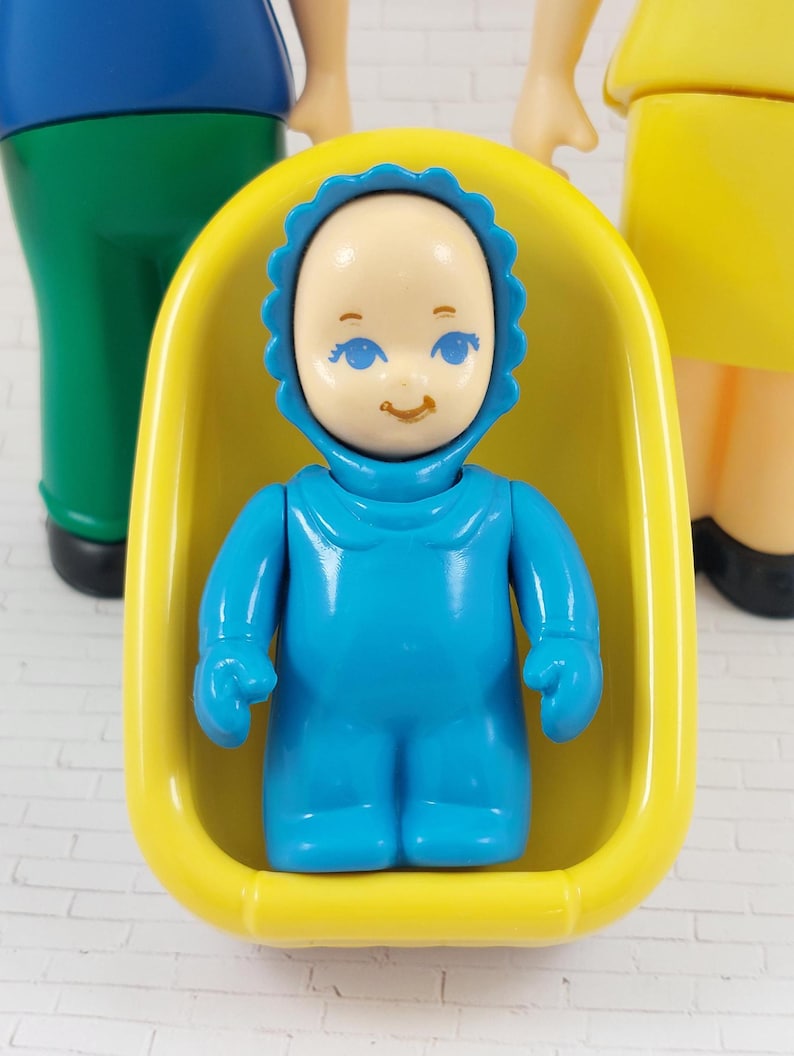 Little Tikes Dollhouse Family Setmomdadbabycar Seatvintage Toys