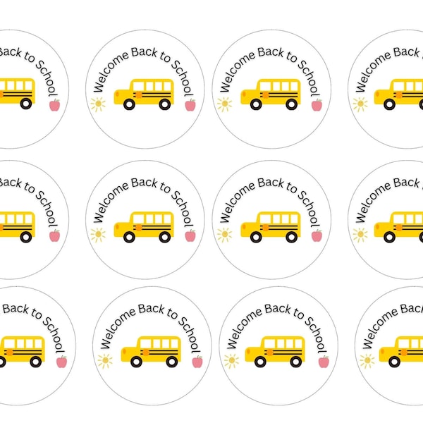 Printable School Bus Tag, Bus Driver Gift, Back to School Gift Tag, School Bus, Bus Driver, Teacher Tag, Teacher Printable Tag, Classroom