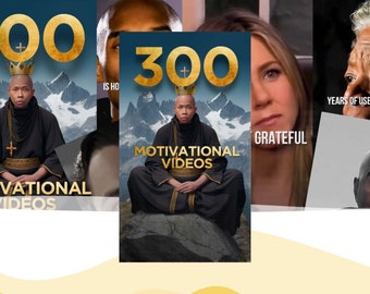 Faceless Reels: 300 Motivational Videos for Instagram Reels, Tiktok Reels, and YouTube Shorts, #1 Best-Seller Video Template