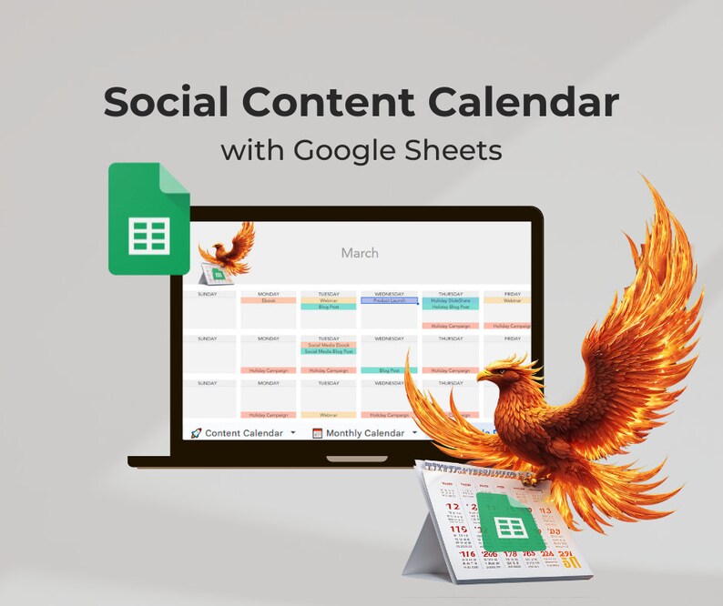 Social Media Content Calendar for Organizing Ideas Using a Google Sheets Business Content Planner Template to Achieve a Growth Mindset