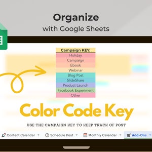 Social Media Content Calendar for Organizing Ideas Using a Google Sheets Business Content Planner Template to Achieve a Growth Mindset