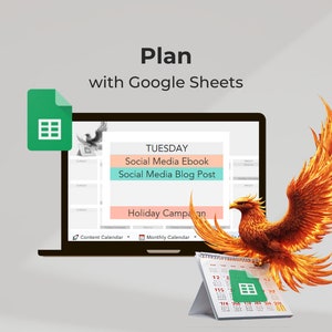 Social Media Content Calendar for Organizing Ideas Using a Google Sheets Business Content Planner Template to Achieve a Growth Mindset