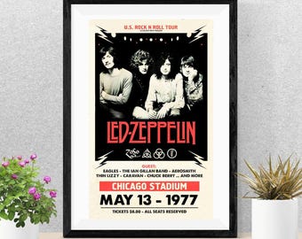 【ポスター】ジミーペイジ　木製パネル加工　80s レッドツェッペリン 希少品】LED ZEPPELIN ジミーペイジ ポスター レッド