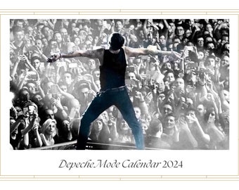 Calendario Depeche Mode 2024 / Calendario de pared 2024 / Calendario Dave Gahan 2024