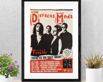 Poster de Depeche Mode : Gira Devocional de 1994, fechas en Australia (Descarga digital)
