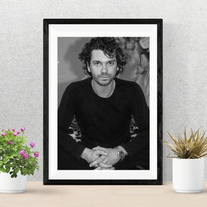 Cartel de Michael Hutchence / Tributo a Michael Hutchence / Michael Hutchence Walkpaper / Foto de estudio / Impresión de recuerdos musicales