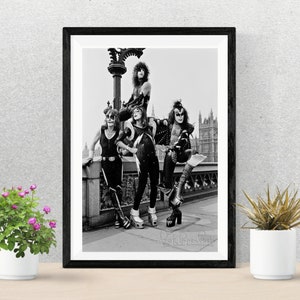 KISS POSTER / Kiss Poster Tribute / Kiss Walk Art / Sesión de fotos / Impresión de recuerdos musicales / Kiss Wall Decor