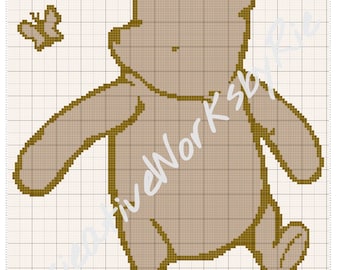 Classic Pooh Crochet Oversized Baby Blanket Pattern- DIGITAL DOWNLOAD ONLY