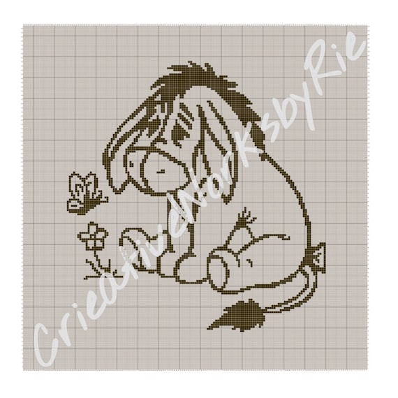 Eeyore crochet blanket pattern sale