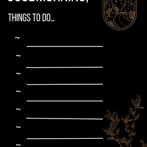 morning checklist