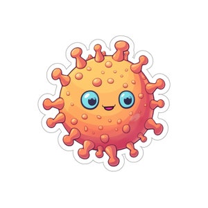 Cute Cyanobacteria Virus | Laptop Sticker | Water Bottle Sticker | Vinyl Sticker | Funny Sticker | Meme Sticker