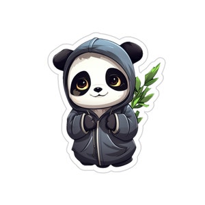 Cute Panda Sticker | Laptop Sticker | Water Bottle Sticker | Vinyl Sticker | Funny Sticker | Meme Sticker