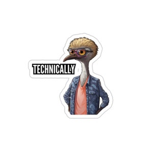 Ostrich Sticker | Laptop Sticker | Water Bottle Sticker | Vinyl Sticker | Funny Sticker | Meme Sticker
