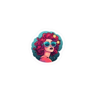Retro Women | Laptop Sticker | Water Bottle Sticker | Vinyl Sticker | Funny Sticker | Meme Sticker