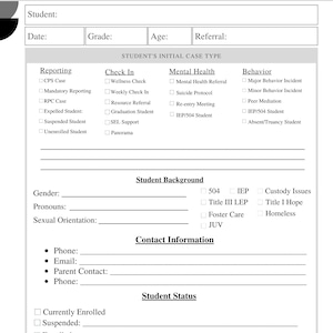 Student Background Notes