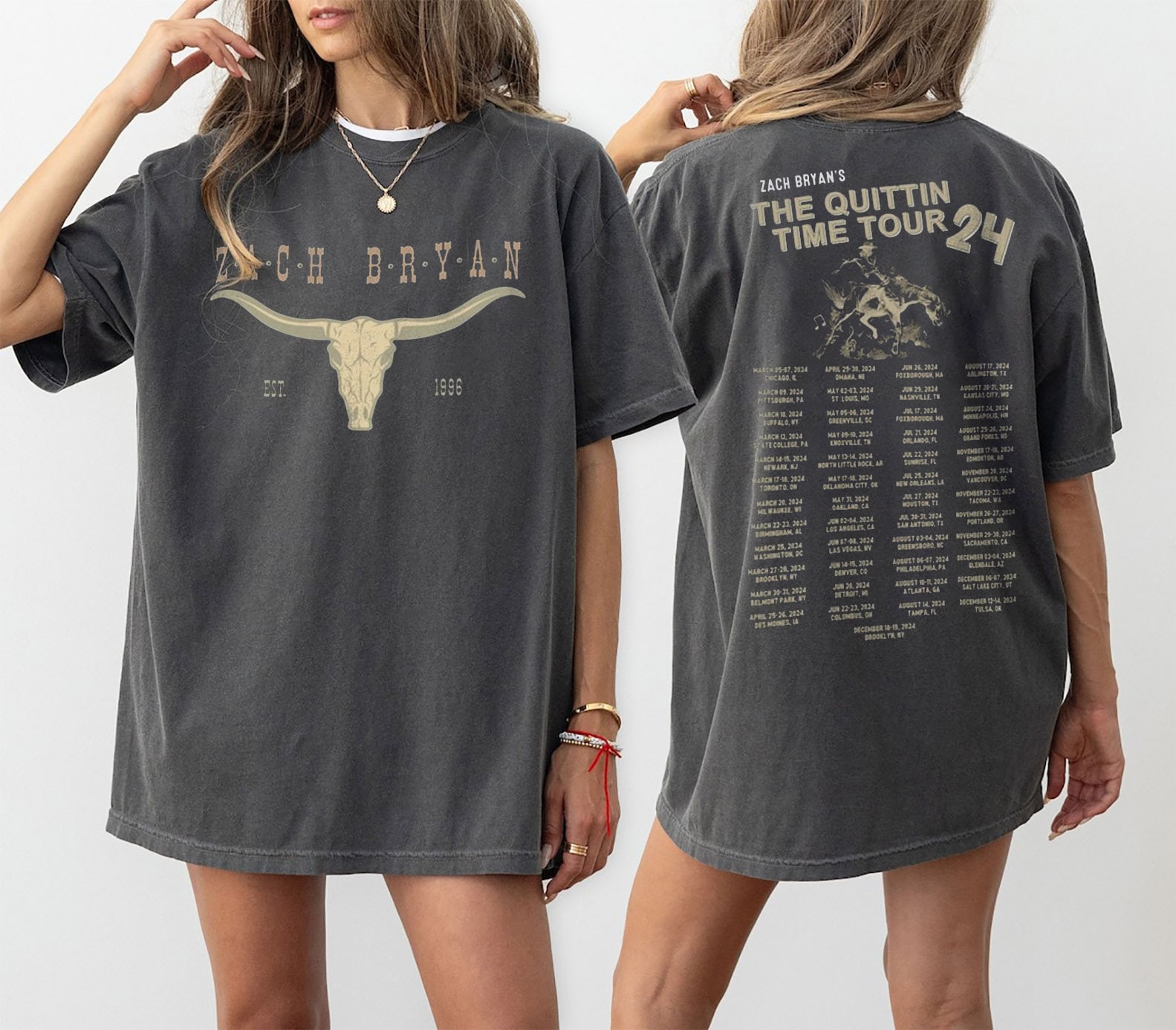 Zach Bryan The Quittin Time Tour 2024 Shirt, Country Music Tshirt