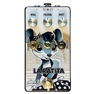 Hand-Wired La Ratita Distortion Pedal by Spicy Pedals – Versatile Boutique Guitar Effect with Custom Clipping & Filter Options