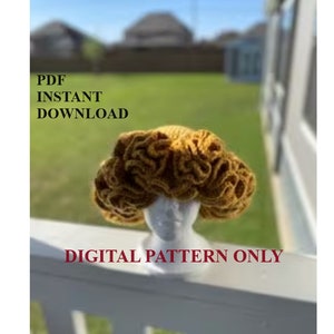 Digital *Patten Only* Crochet Pattern Ruffle Bucket sunhat/ fall hat/ winter hat/ beanie hat