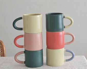 Classic Mug, Two-Toned (Made to Order) • Handmade Colorful Ceramic • Coffee Mug • Pottery