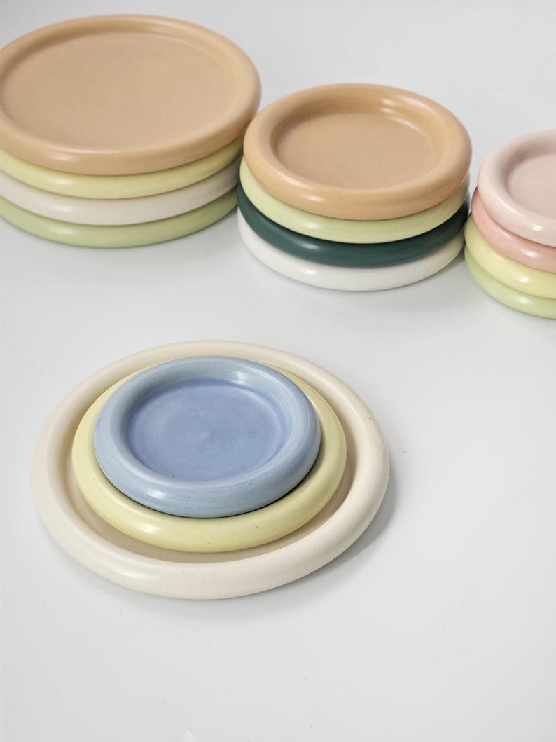 Chunky Plate (made to Order) • Handmade Colorful Ceramic • Bubble Dish ...