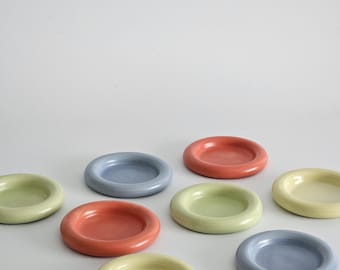 Donut Dish (Made to Order) • Handmade Colorful Ceramic • Bubble Plate