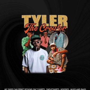 Tyler The Creator png, Tyler The Creator Rap Singer digital download, Tyler t shirt design, Rap Tee Hip Hop png, digital download