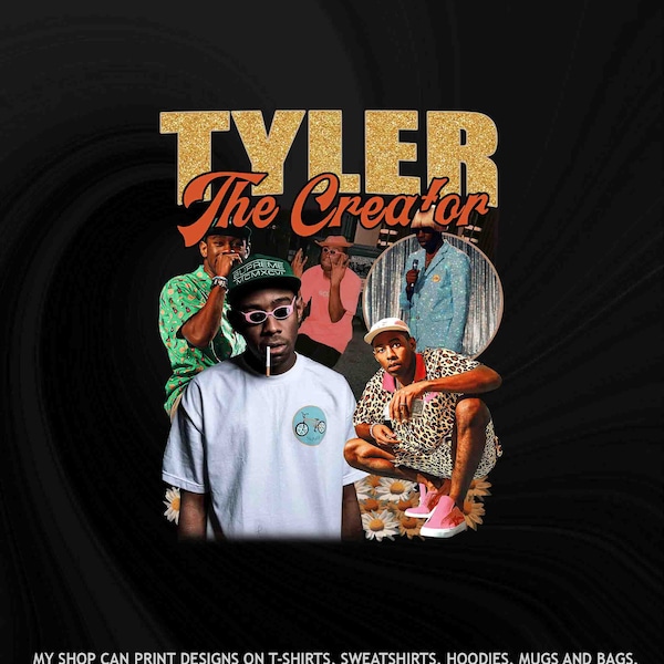 Tyler The Creator png, Tyler The Creator Rap Singer digital download, Tyler t shirt design, Rap Tee Hip Hop png, digital download