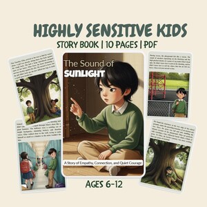 Highly Sensitive Child Story Book Printable Introvert Empathy Story Downloadable PDF