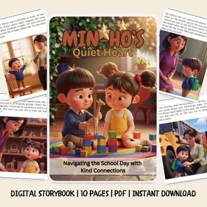 Selective Mutism Storybook for Kids Digital Download Highly Sensitive Children School Anxiety Classroom Support Tool PDF Introvert Kid Story