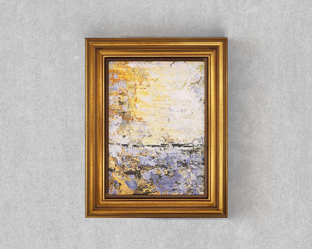 Abstract Sunrise Landscape Oil Painting - Original Painting Art on ...