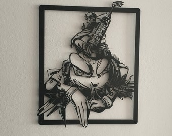Anime Metal Wall Art, Anime Metal Wall Decor, Anime Gifts for Birthday, Anime Room Decor