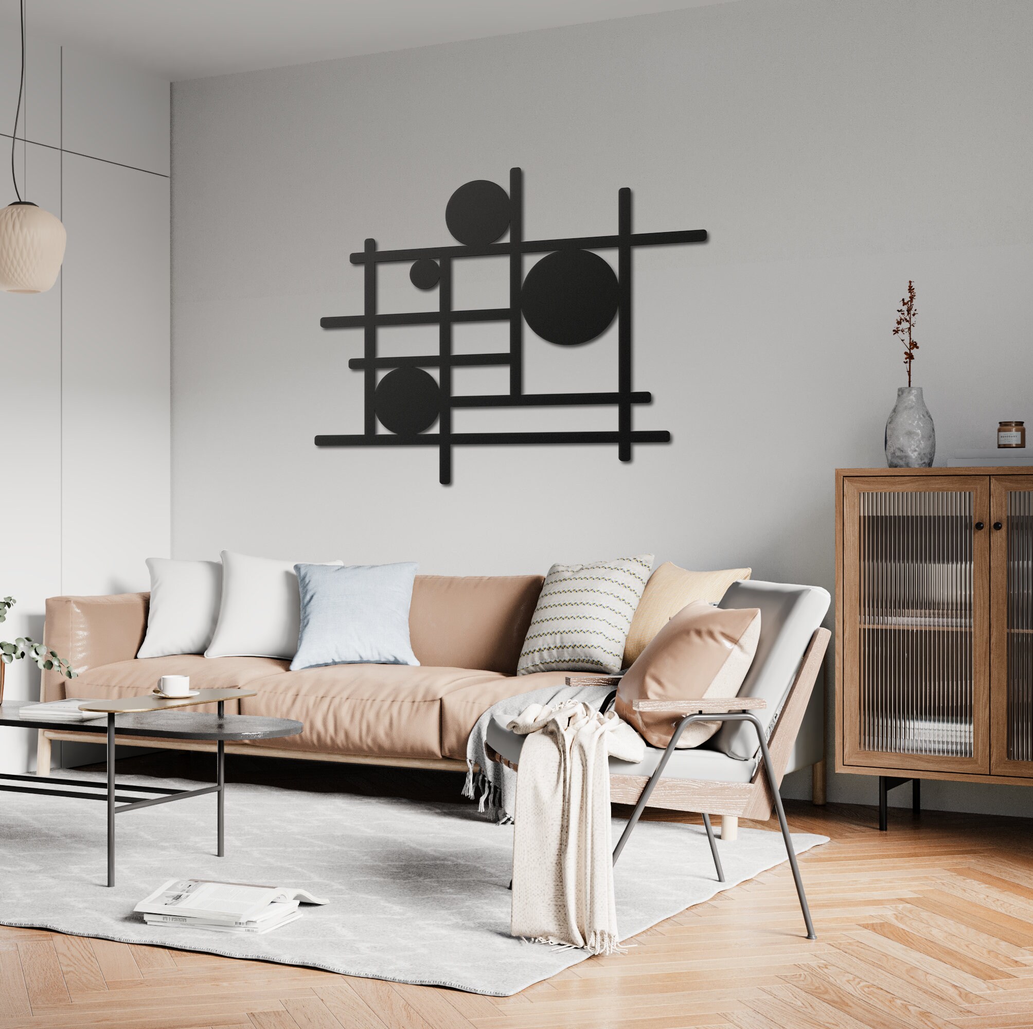 Modern Luxury Metal Wall Decor, Geometric Minamalist Wall Art - Etsy