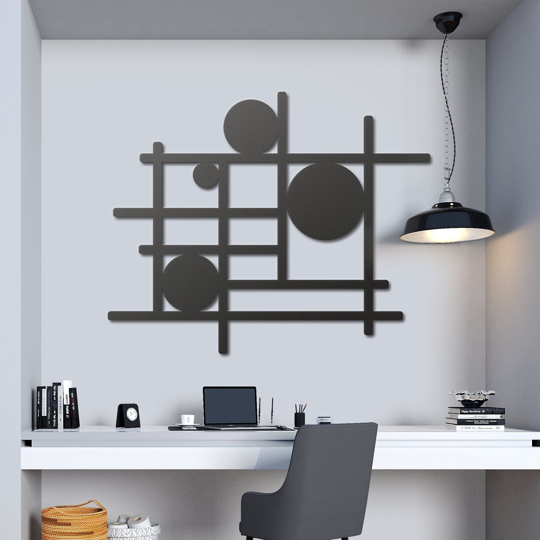 Modern Luxury Metal Wall Decor, Geometric Minamalist Wall Art - Etsy