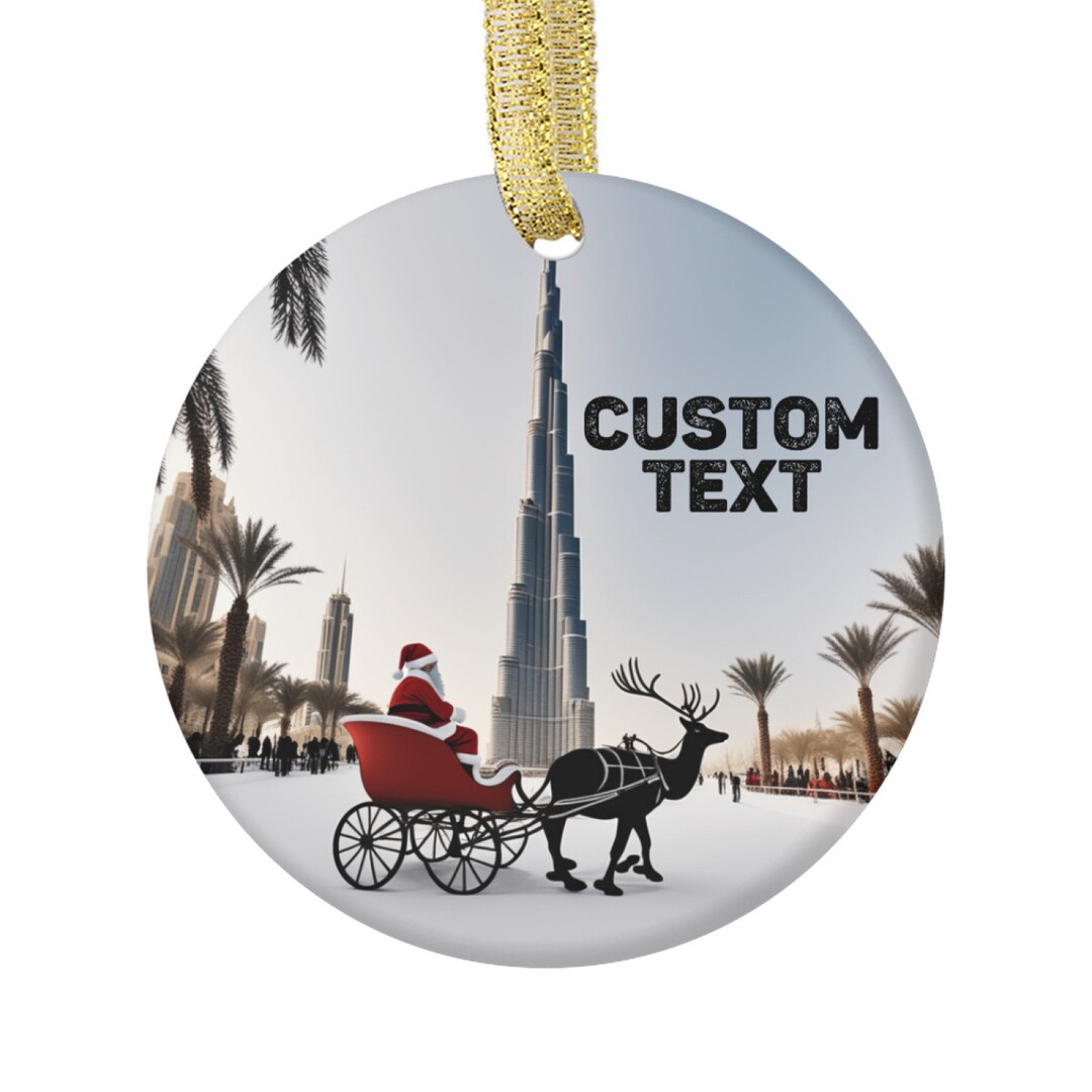 Personalized Variety of Christmas Xmas Ornament of Burj Khalifa Abu