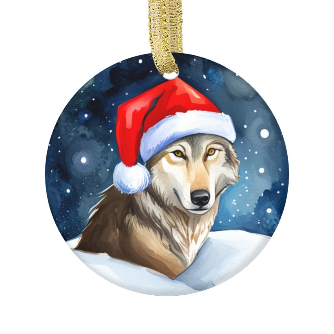 Wolf Animal Ornament Wolf Wolves Animals Ornaments for Etsy