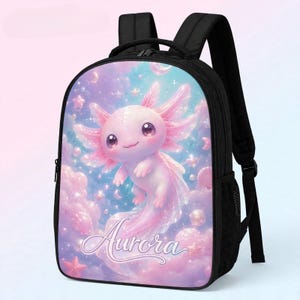 axolotl mini backpack Sleepyville Critters The fill is spun from recycled water bottles BooBoo Backpack Mini - Axolotl
