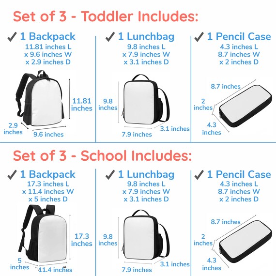 Girls School Backpack Set – 3PCS Star Print Backpack, Lunch Bag & Pencil Case, Lightweight Waterproof, Reflective Strips