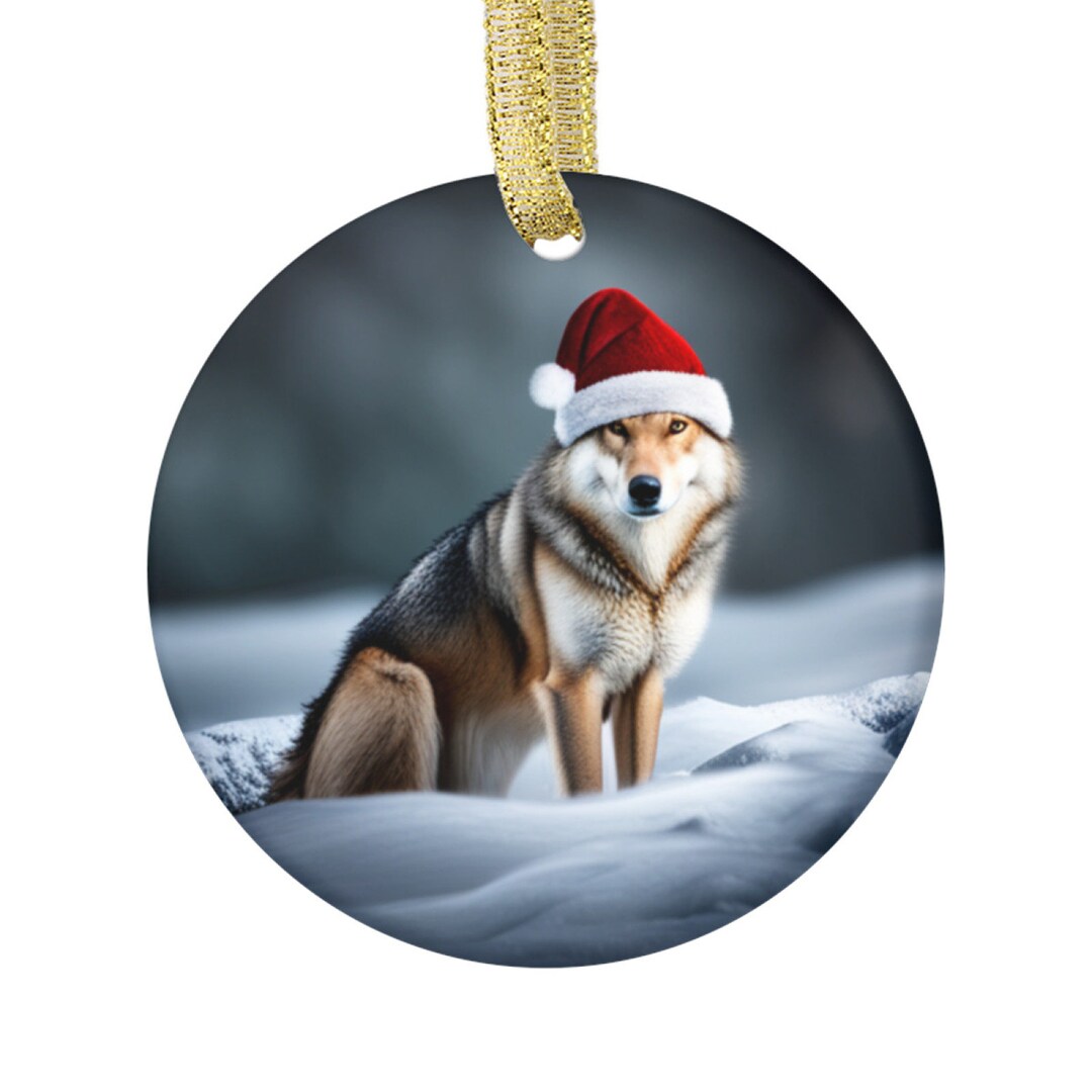 Wolf Animal Ornament Wolf Wolves Animals Ornaments for Etsy