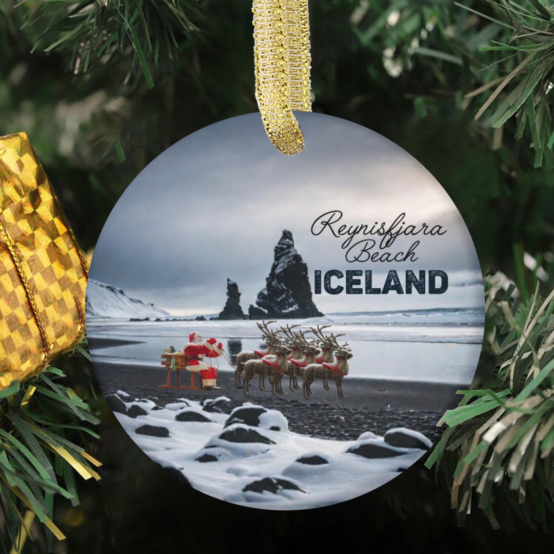 Variety of Christmas Xmas Ornament of Reynisfjara Beach Iceland With