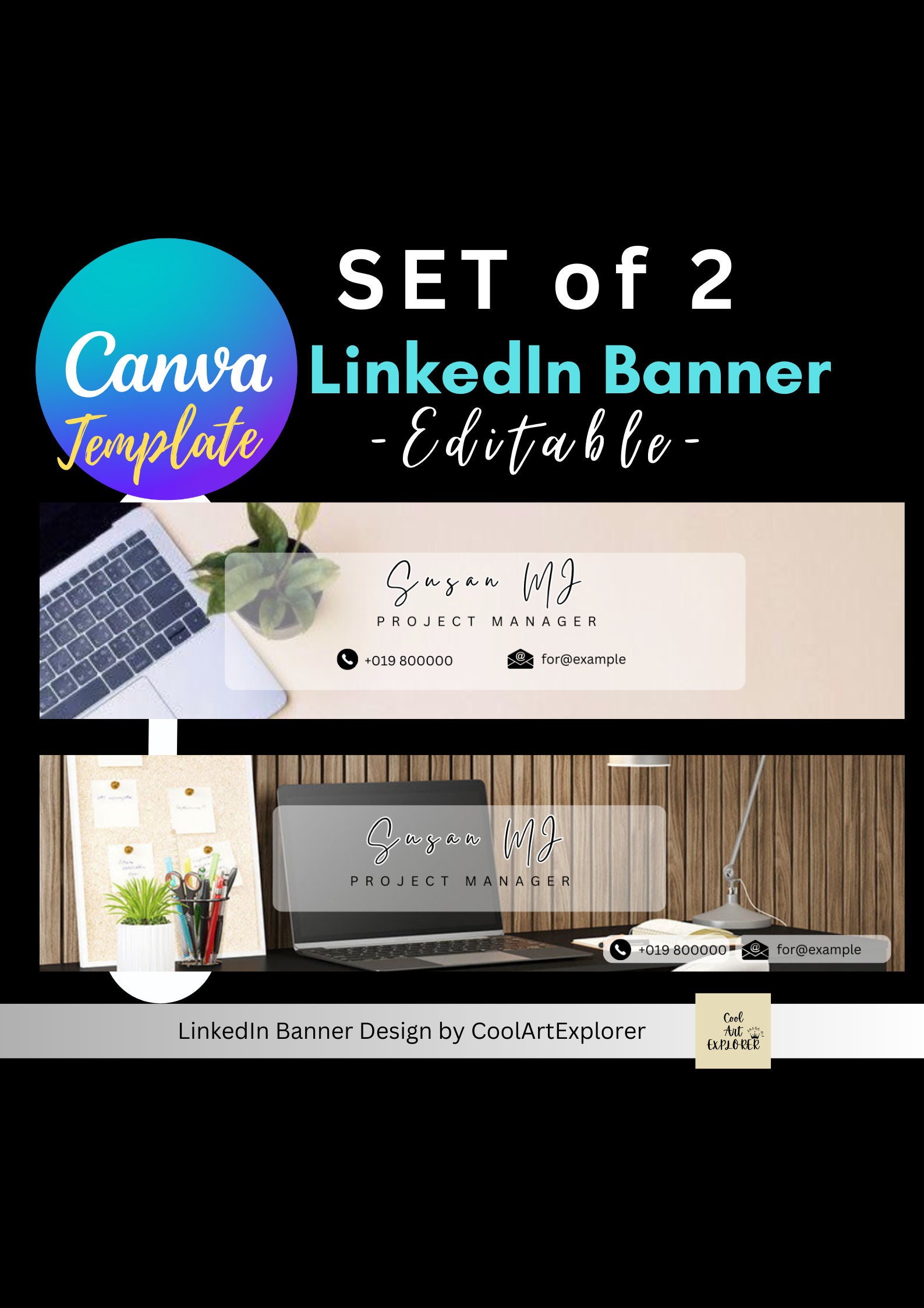 Linkedin Banner Digital Template - Etsy
