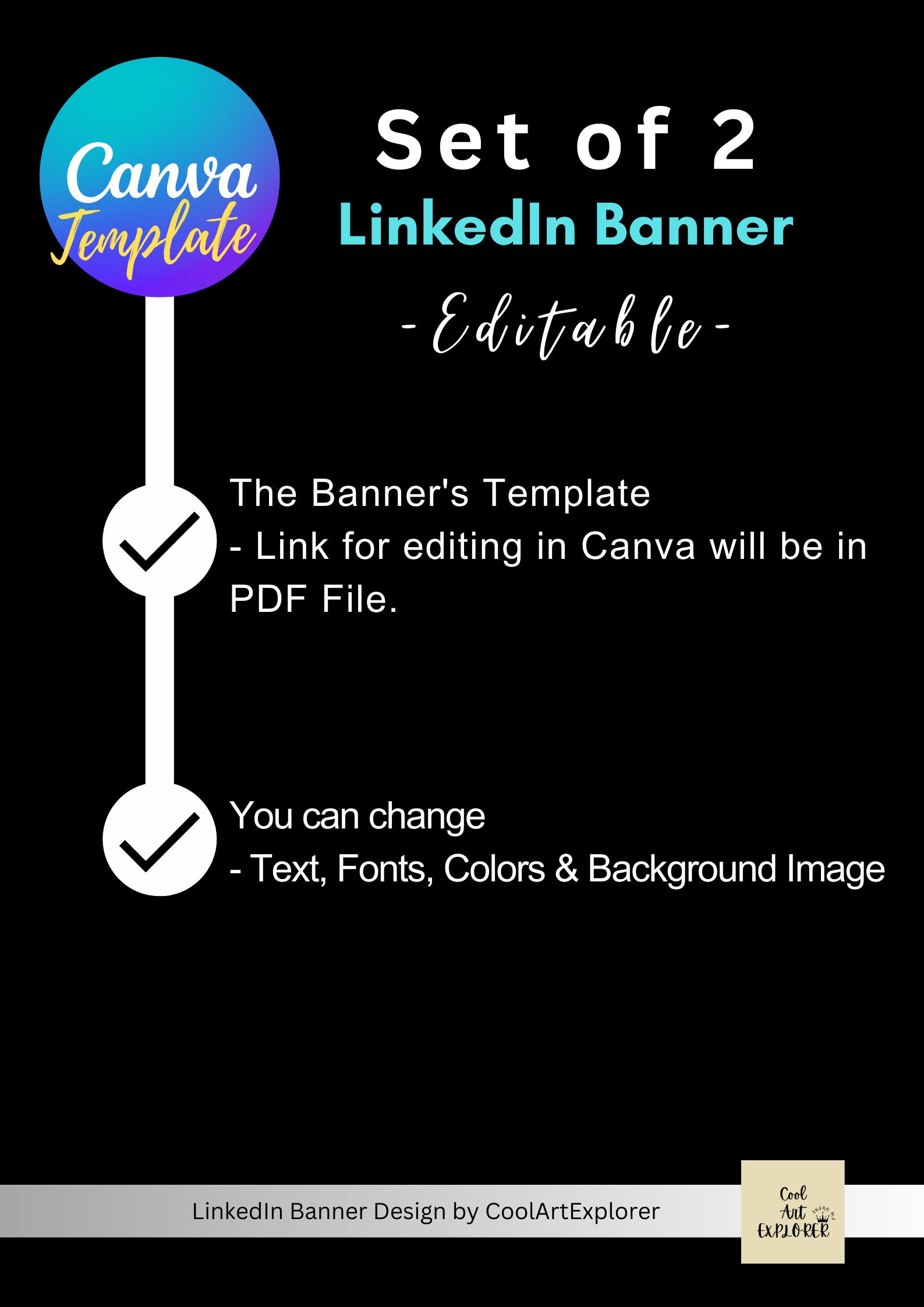 Linkedin Banner Digital Template - Etsy